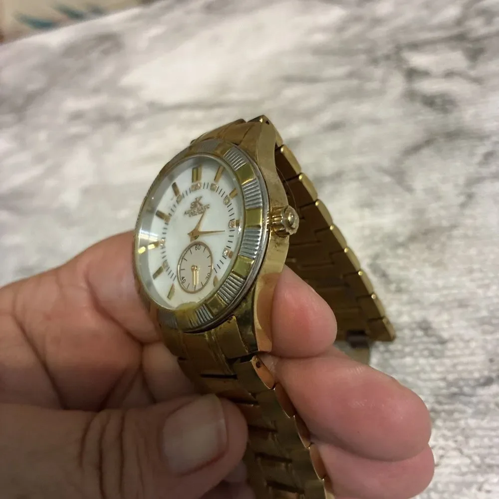 Mens Water Resistant Wristwatch Adee Kaye by Beverly Hills